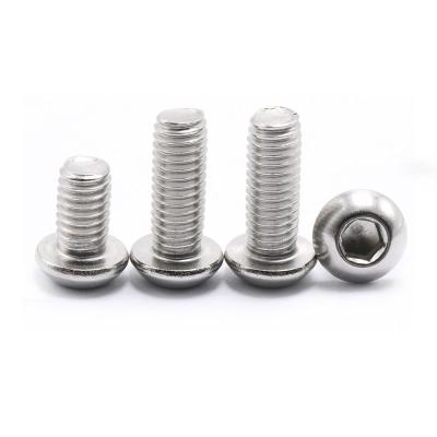 China Free sample M4 M5 M6 iso7380 round head iso7380 interior hexagon machine screws for sale