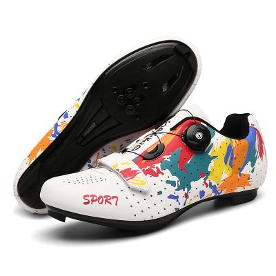 China Rose Cycling Shoes Factory Supplier Custom Professional Breathable Bicycle Cycling Shoes Cycling Shoes Factory Supplier Turning Butter Packing Road Bike Shoes for sale