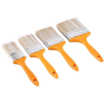 China Popular High Quality Eco-friendly Beauty Shape Bristle Brush Handle Copper Yellow Plastic Manufacturer for sale