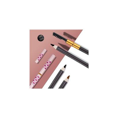 China Waterproof Manufacturer Wholesale Custom Logo 2 in 1 Waterproof Eyebrow Pencil for sale