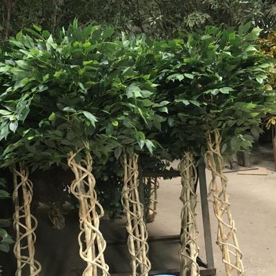 China Indoor Office Hotel Store Artificial Potting Banyan Ficus Tree Wholesale Price Factory For Shopping Mall for sale