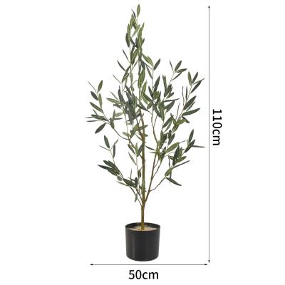 China Potted Artificial Olive Tree 110cm Garden Furniture Botanical Gifts No Nursing for sale