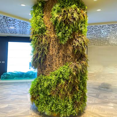 Cina Decorazione artificiale ignifuga del centro commerciale della pianta della colonna degli alberi del paesaggio in vendita