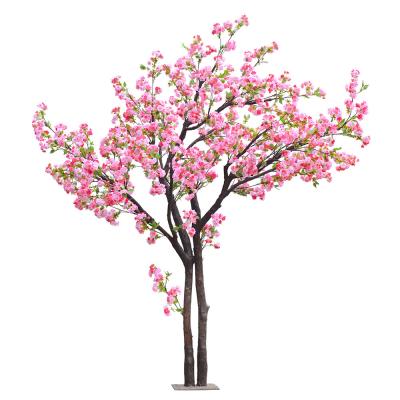 China 250cm Plastic Artificial Cherry Blossom Tree Decoration Plant For Reception Center for sale