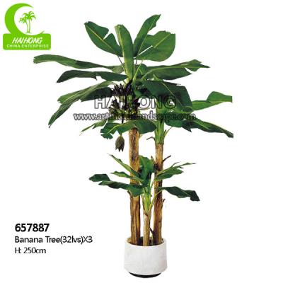 China No Nursing 250cm High Artificial Tropical Tree For Shopping Center for sale