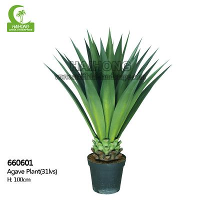 China Real Touch Height 100cm Green Artificial Succulents In Pots for sale