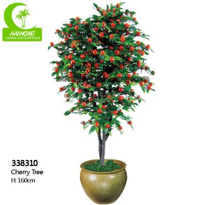 China Fashionable Anti Fading H160cm Fake Cherry Tree With Fruits for sale