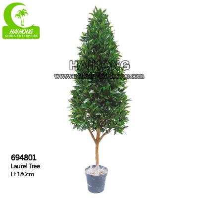 Cina Anti alberi all'aperto artificiali 6ft UV realistici, albero artificiale della foglia di alloro per il giardino in vendita