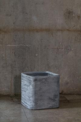 Cina 5inch Grey Square Plant Pots, Grey Square Plant Pots Indoor all'aperto in vendita