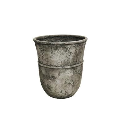 China Nordic Antique Balcony Bonsai Floor Flower Pot Imitation Stone for sale