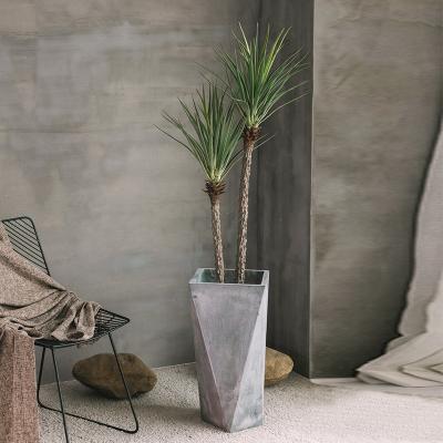 China 120cm Artificial Plant Faux Bonsai Dracaena Anti UV Plastic Leaves for sale