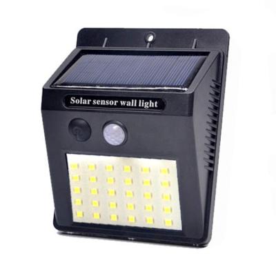 China Yard Garden Walls 30 Led Modern Outdoor Night Street Light Solar Induction Wall Lamp Waterproof Three Modes Automatic Light Controlled Light Three Modes for sale