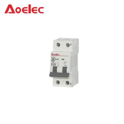 China AUB1 6kA 1P+N D16 Curve D MCB Circuit Breaker / Disjuntores AUB1 AUB1 for sale