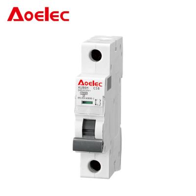 China AUB6H 10kA Din Rail Mounting Mini Circuit Breaker / mcb with CE, CB, SEMKO Certificate AUB6H AUB6H for sale