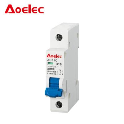 China Aoelec AUB1C 4.5kA Din Rail Mounting Mini Circuit Breaker/mcb AUB7C AUB7C for sale