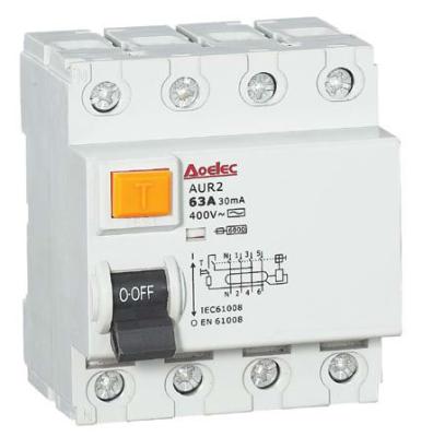 China AUR2 with CB ratio 4P 63A electrical switch mcb rccb 10kA 10kA for sale