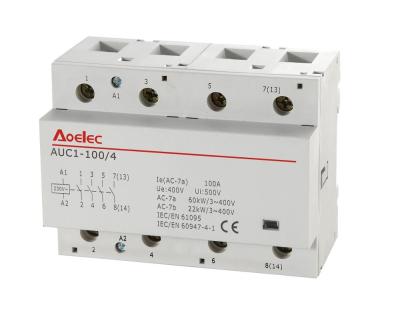 China AUC1-100/4 4P 100A with semko certificate modular contactor AUC1 for sale