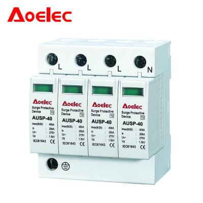 China AUSP-40 Factory Modualr Protector/SPD Din Rail Surge Voltage for sale