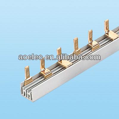 China Pure copper type T-3P-32A copper and pin busbar for sale