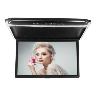 China Built-in Speaker 17.3 Inch DC12V Built In SD USB HD-MI Port HD 1080P Caravan Super Slim Flip Down Roof Monitor for sale