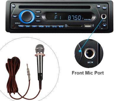 China 2 MIC Input One Din Bus DVD MP5 Player Power Amplifier USB SD AM 24v Car FM Radio Remote Control for sale