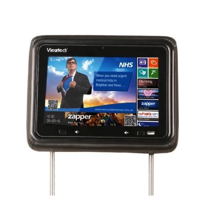 China 10.1 inch IPS remote control touch screen android rear seat ads wifi 4g headrest advertising player for taxi for sale