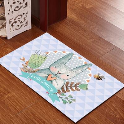 China Washable Non Slip Carpetmat Custom Printing Floor Mat Washable Kitchen Carpet Mat for sale