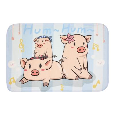 China Customized Printed Wholesale Door Washable Mat Floor Rug Anti Slip Mat Indoor Floor Mat for sale