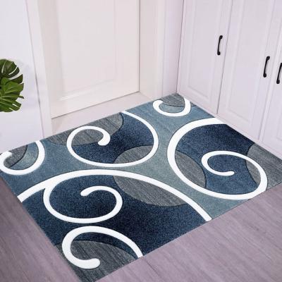 China Floor Mat Pattern Easy Absorb Water Washable Custom Mat Mat Easy Clean Carpets for sale