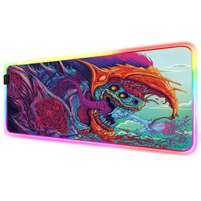 China Super Bright Anti-Slip RGB LED Extended Mouse Pad for sale