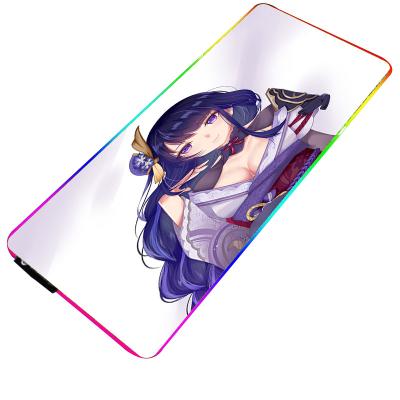 China Gaming Hub USB Mousepads RGB 4 Low MOQ Large Personalizado LED Anti-Slip Mouse Pad for sale