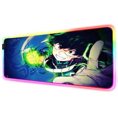 China Customized Anti-skid RGB Mouse Pad Large Office Gaming Glowing Mouse Pad for sale