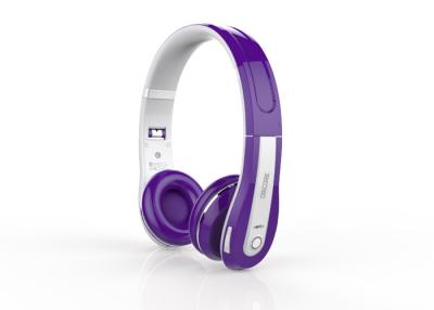 China Purple Waterproof Retractable Wireless Stereo Bluetooth Headset 20Hz-20KHz for sale