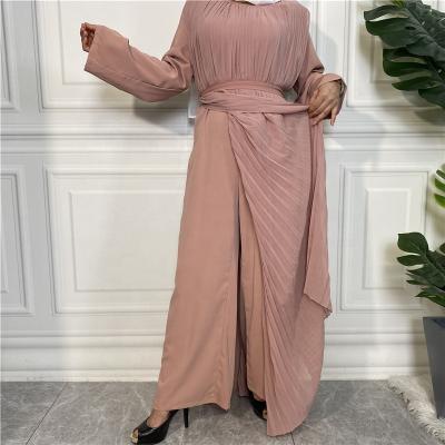 China Breathable Muslim Islamic Chiffon Abaya Long Robe Gown Middle East One-Piece Clothing For Women for sale