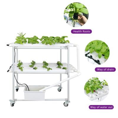 China Farms Garden indoor vertical automated pvc hydroponic greenhouse systems nft channel hydroponics system for sale