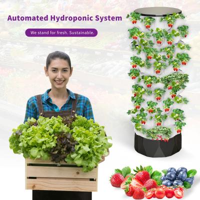 China Farms Greenhouse vertical hydroponic growing systems hydroponic plant grow garden tower for sale