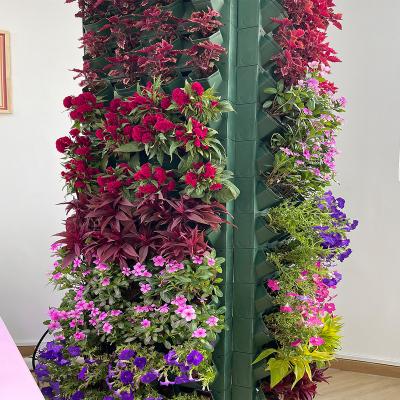 China Modular combination Automatic irrigation system self watering vertical wall hanging planter decorative wall flower pot for sale