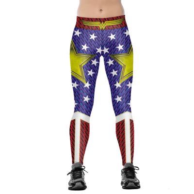 China 3d Digital Print High Waist Breathable Personality Fashion Gym Leggings Stretch Yoga Lifting Pants for sale