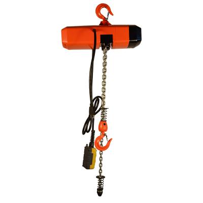 China Home industrial electric chain hoist simple expression use and use electric chain hoist trolley 2 ton with hook for workshop for sale