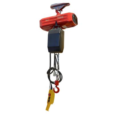 China Home Industrial Professional Motorized Trolley Single Manufacturer Use And Chain Electric Hoist Speed ​​125kg/250kg Three Small Electric Hoist 1 Ton 2 Ton 3 Ton for sale