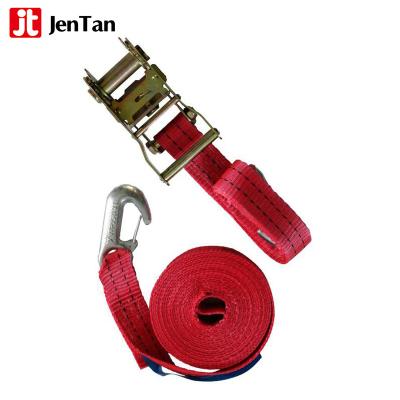 China JenTan Safety Cargo Truck Ratchet Tie Down Cargo Lashing Straps for sale