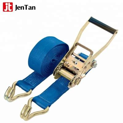 China Cargo Security JenTan 4pcs Metal Cam Buckle Tie Down Strong Nylon Lock Strap Luggage Cargo Lash Belt for sale