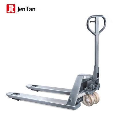 China Hand Pallet Jack JenTan Stainless Steel Hand Pallet Truck for sale