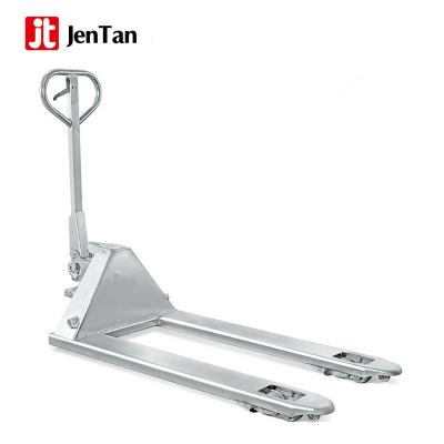 China Fit Galvanized Manual Hand Hydraulic Pallet Truck With Rubber, Nylon, PU Wheel For Warehouse, 2000kg/2500kg/3000kg Industries for sale