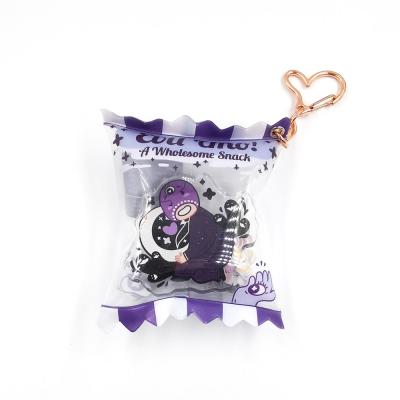 China New Design Custom Inflatable Anime Acrylic Charm Candy Bag Gift Flip Charm for sale