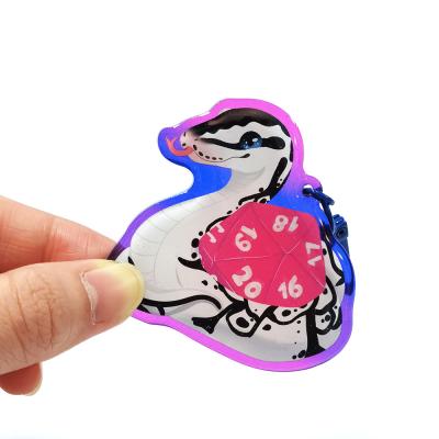 China Promotion Gift Factory Custom Anime Printed Glitter Acrylic Plastic Epoxy Acrylic Charm Keychains for sale