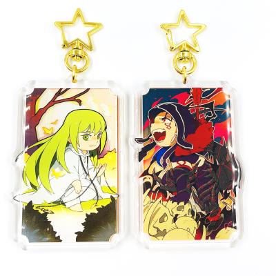 China Cheap Custom 3D Foreground Cartoon Gift Factory Anime Anime Key Chain With Epoxy for sale