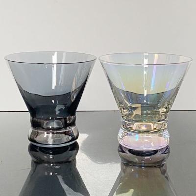 China Wholesale Transparent Whiskey Glass Cup Crystal DOUBLE COLD BEVERAGE CUP for sale