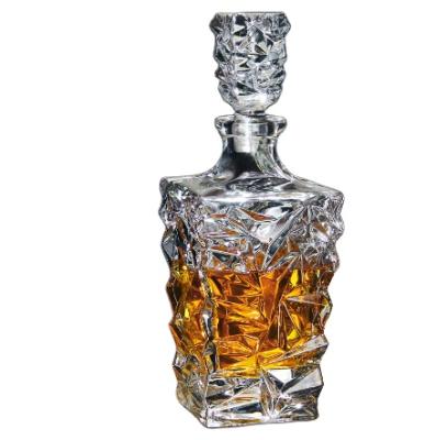 China BRIEF Wholesale Custom Printing Whiskey Decanter Glass Set Whiskey Decanter With Glasses for sale