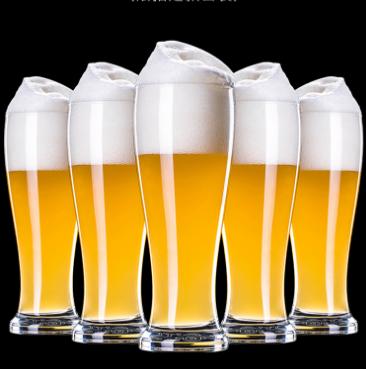 China High Quality 16oz FILE Customize Logo Pint Beer Wheat Glass Beer Glass Printed Beer Glass for sale